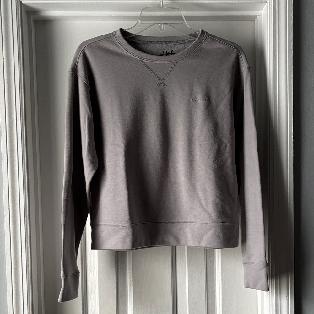 Women's Cropped Gray Sweatshirt